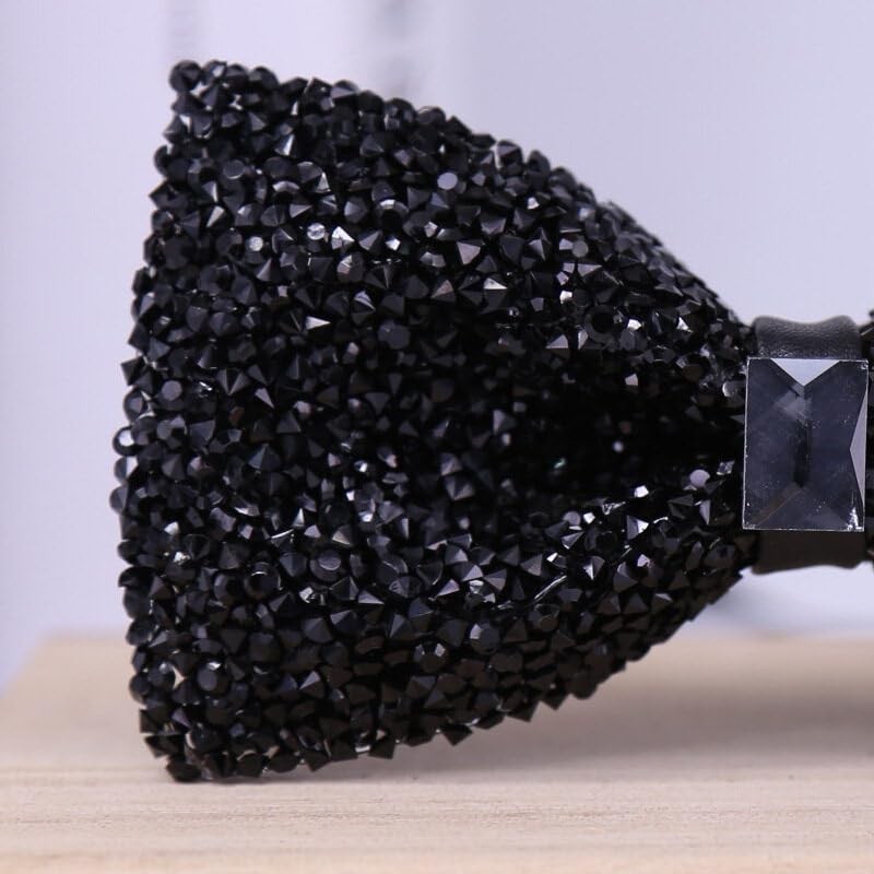 Rhinestone Bow Ties for Men Pre-Tied Bow Tie Banquet Bow