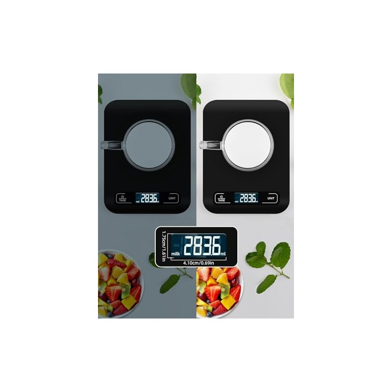 Digital Kitchen Scales with LCD Display and Tare Function, Precise