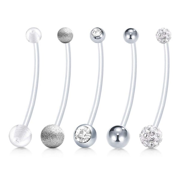 Longita Belly Button Piercing Pregnancy Maternity Flexible Long Belly Button