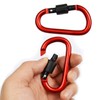 Onwon Aluminum Carabiner D-Ring Locking Key Security Camping Climbing Hiking