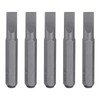 HARFINGTON 5pcs SL4.0 Slotted Screwdriver Bit 5/32" Hex Shank 28mm
