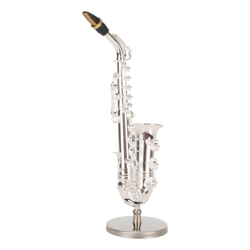 Miniature Saxophone with Stand and Case Mini Musical Instrument Miniature