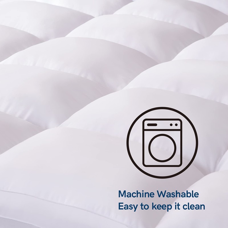 ELEMUSE Full XL Mattress Topper for Back Pain, Extra Thick
