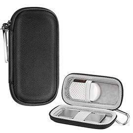 Fintie Carrying Case for Kardia Mobile and Kardia Mobile 6L EKG Device Heart Monitor - Protective Hard EVA Shockproof Storage Portable Travel Cover Bag with Pill Organizer (Black)