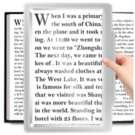 JUOIFIP 5X Silver Magnifying Glass for Reading