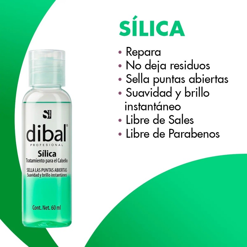 Silica Tratamiento Sella Puntas De Cabello Dibal 60 Ml