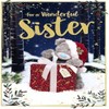 Me To You Bear 3D Holographic Sister Christmas Card