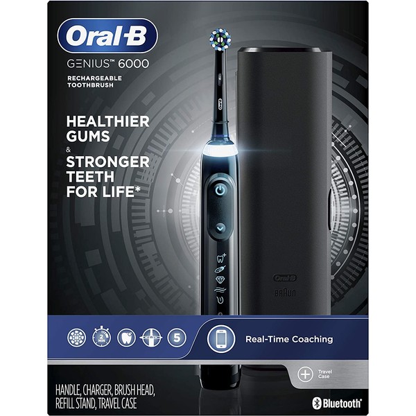 Oral-B Pro 6000 Smart Series Power Rechargeable Electric Toothbrush, Black