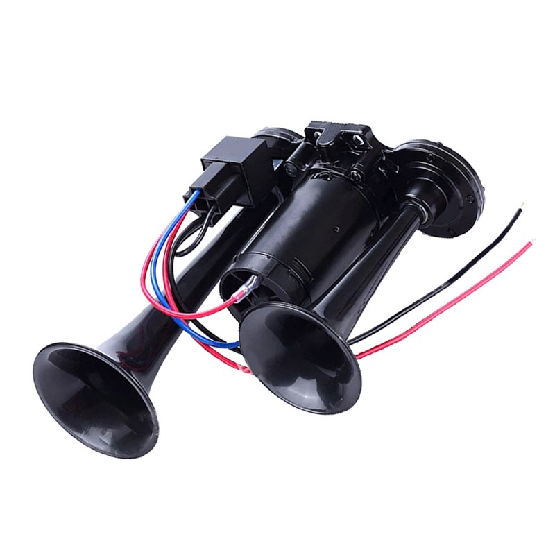 600DB Dual Trumpets, Super Loud Horns Kit with Compressor Universal