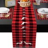Emvency Merry Christmas Table Runner and Placemats Set of 6,