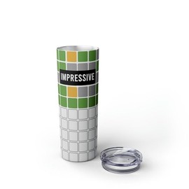 MoltDesigns Wordle Skinny Tumbler 20Oz - Impressive Tumbler - Tumbler Inspired By Wordle - Teacher Gifts - Wordle Lover Gift - Cute Tumbler For Wordle Game Lovers