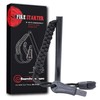 Surviveware Survival Fire Starter with Emergency Whistle, Paracord Handle, and