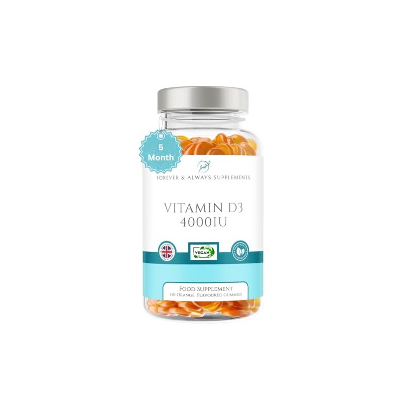 Vitamin D3 4000iu - High Strength 100μg - 5 Months