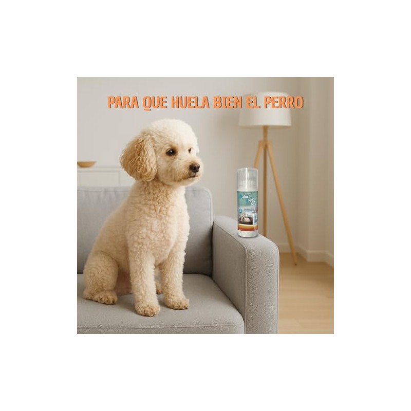 Talco Quita Olores con Aroma Agradable para Perros y Gatos,