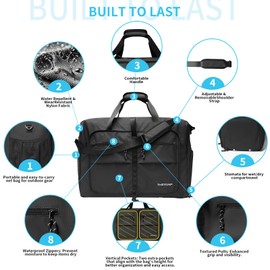 Duffle Bag Gym Bag for Women Foldie Travel Bag Expandable Duffle Bag for Travel Duffle Bag for Men Travel Duffel Bags Mens Travel Bag Foldable Heavy Duty Large Sports Camping Foldable Luggage Bag 60L