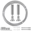 Zyluniy 5 m Wall Mount Set, Stainless Steel Curtain Rope,