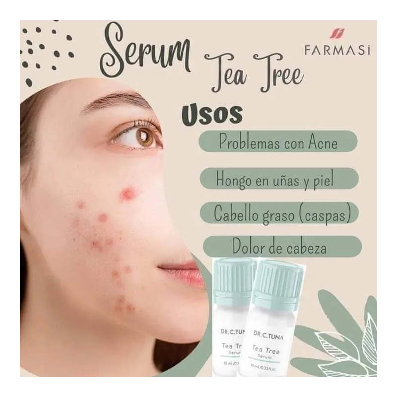Crema Facial /piel Grasa/suero/acné Y Jabón Tea Tree Farmasi