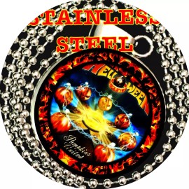 HELLOWEEN 5 PENDANTS  1 NECKLACE CHAIN🤘 ROCK MERCHANDISE CONCERT ACCESSORIES
