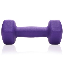 Philosophy Gym Neoprene Dumbbell Hexagon Hand Weights, 6 lb Pair - 12 lb Total