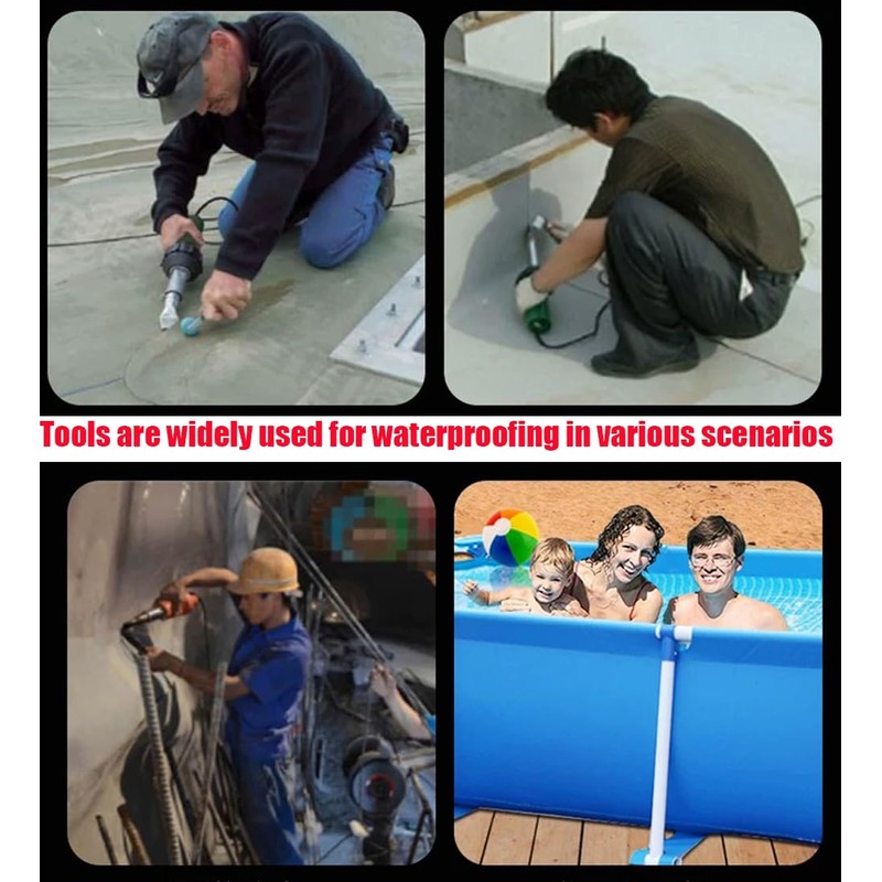 Hot Air Plastic Welder Welding Gun Plastic Repair Welder Kit,