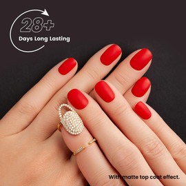 YTD Likomey Gel Nail Polish,1 Pcs 15ml Bright Red Soak Off UV Nail Gel,Salon Home DIY Manicure High Pigment Gel Polish