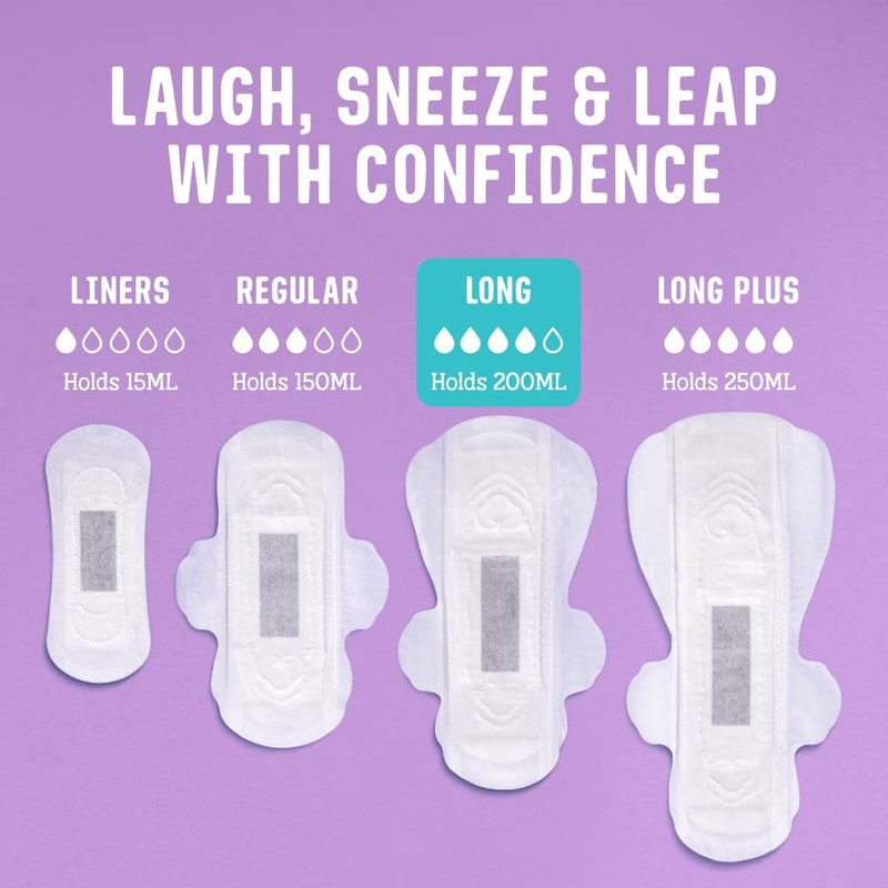 FLO Organic Sensitive Bladder Long Bamboo Pads (14 Pads)