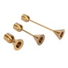 3 Pcs Candle Holders Different Heights Gold Candlestick Holders Taper