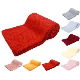 Baby SUPER SOFT Luxury WAFFLE Blanket (75 x 100cm) (Red)