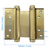 4Pcs 2 Pairs 4" Double Action Spring Hinge Stainless Steel