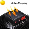 Portable Camping Lantern with Fan Solar USB Rechargeable LED Tent
