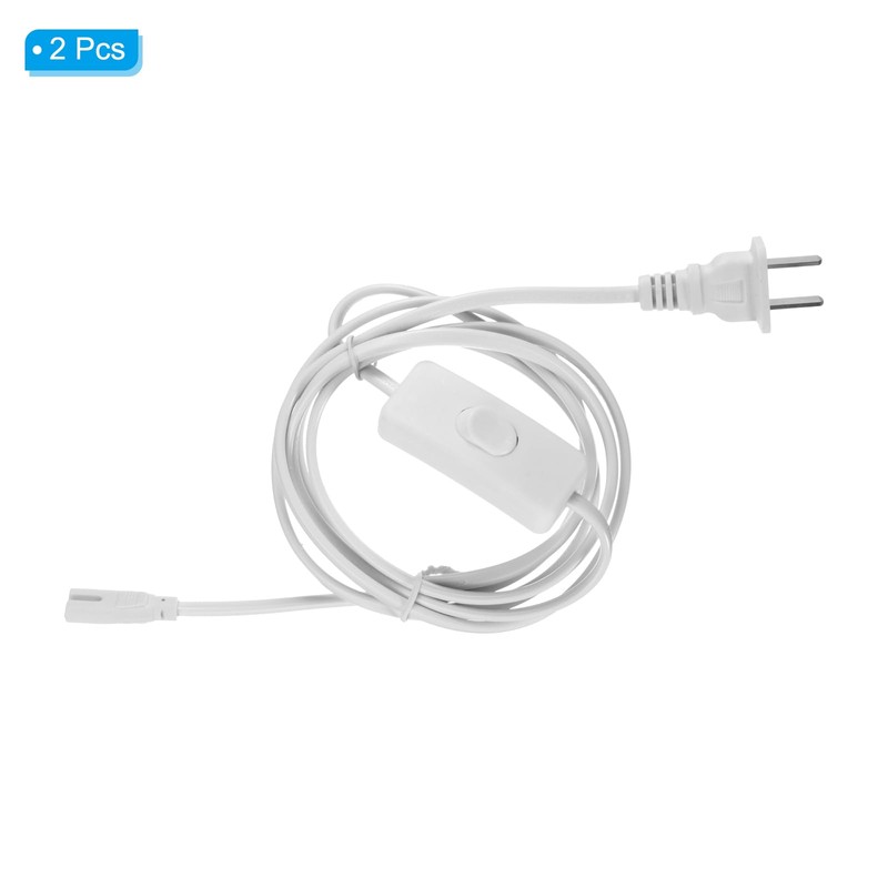 PATIKIL T4 T5 T8 LED Tube Light Power Cord, 2pcs