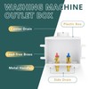 Washing Machine Outlet Box, Niikappu 1/2 Inch Pex Crimp Inlet