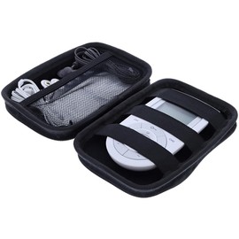 foto-kontor Case Compatible with Sanitas SEM 43 EMS/TENS Storage Bag for Stimulation Current Device Protection Portable Hard Travel Accessories Case Storage Case Organiser Black