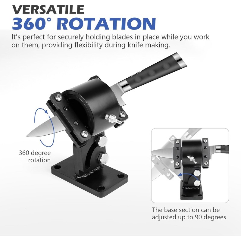 SCOTTCHEN Swivel Knife Making Vise, Knife Vise Tool, Knife Making