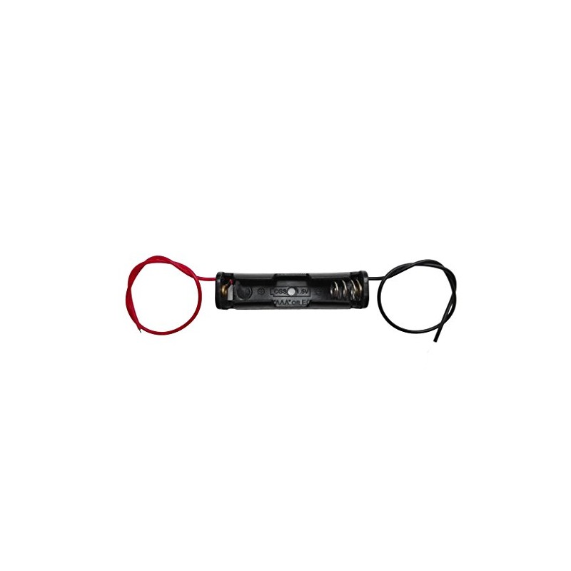 WAYLLSHINE 6PCS 1 x 1.5V AAA Battery Spring Clip Black