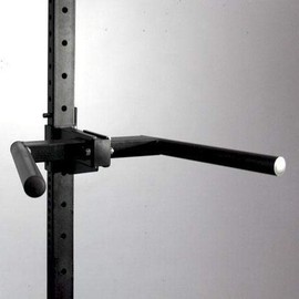 FringeSport Dip Bar Station for Tricep Dips, Bodyweight Training, Calisthenics, Attachment for 2"x3" Rigs and Squat Racks with 5/8" Hardware, Angular Bar Layout