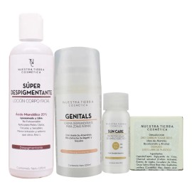 Loción Súper Despigmentante Al 20% + Genitals S Tipo De Piel Piel Con Manchas