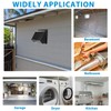 4 Inch Dryer Vent Cover Outside,4" Hooded Wall Vent with