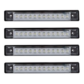 Long Haul 6" x 1" Red LED | Slim Line Utility Strip Lights | 12 LEDs RV Boat