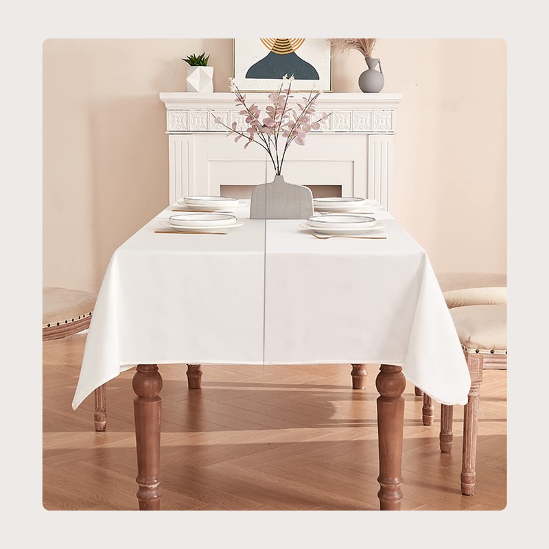 BALCONY & FALCON Tablecloth Washable Tablecloth Velvet Satin Tablecloth Double
