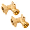 Xiny Tool 90 Degree Garden Hose Adapter with Shut Off