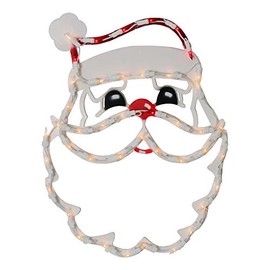 Northlight - Lighted Santa Claus Christmas Window Silhouette - 17.5 Inch