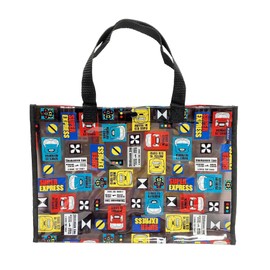 kiejun Pool Bag, Shinkansen Kids, Boys, Pool, Beach Bag, Plastic Bag, For Beach, Train, Doctor Yellow, Hayabusa Komachi, 01 Full Handle Black