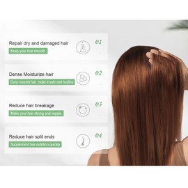 MOND'SUB Hydrating Hair Mask for Dry Damaged Hair - Shea butter Collagen - Deep Conditioner for Frizzy, Color-Treated & All Hair Types 5 Pack