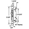 Sliding Glass Patio Door Mortise Latch with 45 Degree Keyway