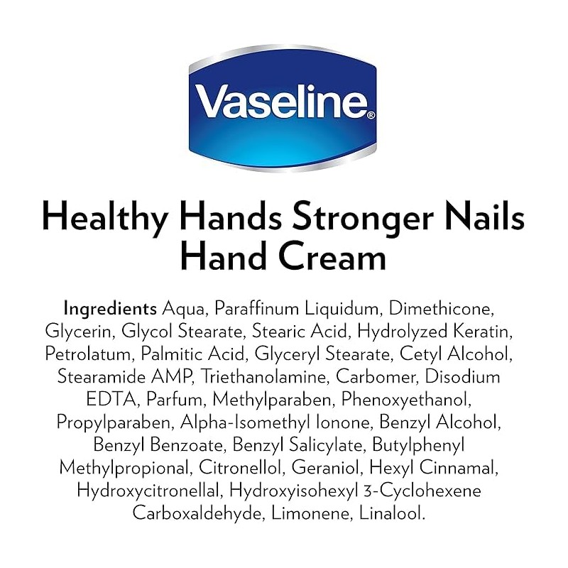 MM Vaseline Healthy Hands Stronger Nails Hand Cream 3x 75ml