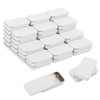 GENHAKON 50 PCS 2.36X1.3X0.43 Inch, Slide Top Tin Containers for