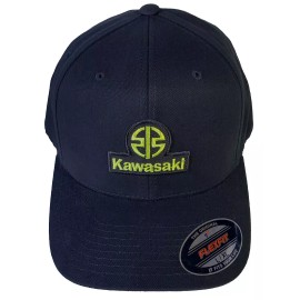 Flexfit Kawasaki New Logo Patch Flexfit 6377 Brushed Twill/Black L/XL 7 1/8" - 7 5/8"