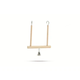 Beeztees Wooden Bird Swing with Bell, 10 x 11 cm