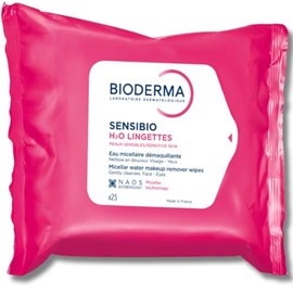 Bioderma Sensibio H2O - Toallitas biodegradables para limpieza y eliminación de maquillaje, suavizantes para pieles sensibles